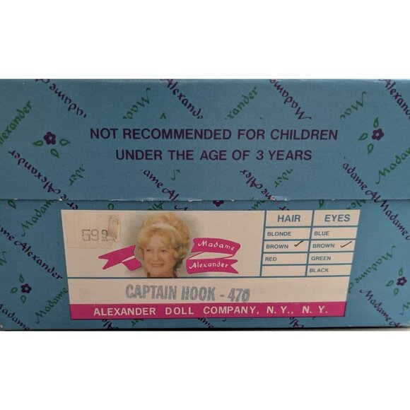 Madame Alexander Captain Hook Storyland Doll 8-Inch, copyright 1998 In Original - Picture 5 of 6